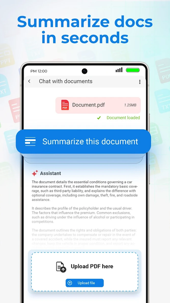 AI Chat PDF - Office docs bot - Image screenshot of android app