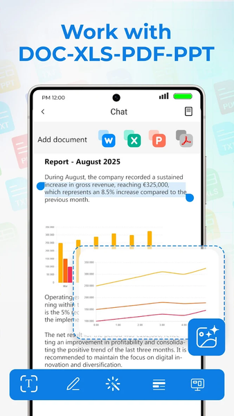AI Chat PDF - Office docs bot - Image screenshot of android app