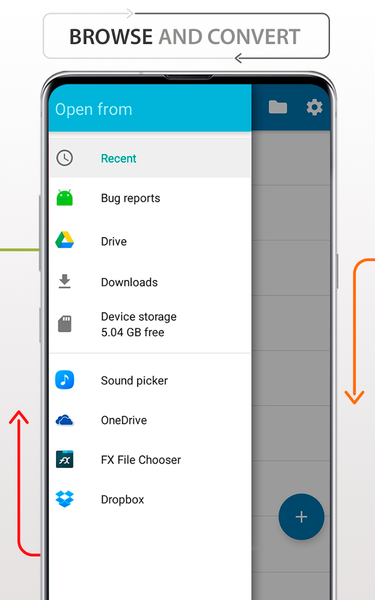 Files Converter music docs PDF - Image screenshot of android app