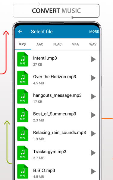 Files Converter music docs PDF - Image screenshot of android app