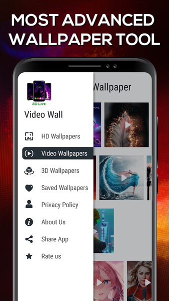 Live Video Wallpapers HD - Image screenshot of android app