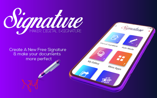 Digital Signature Maker Online - Image screenshot of android app