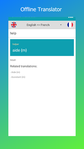 Offline Translate, No Internet - عکس برنامه موبایلی اندروید