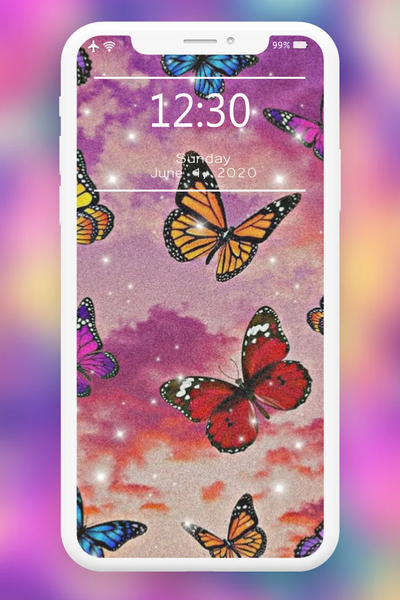 Butterflies Wallpaper - Girly - Image screenshot of android app