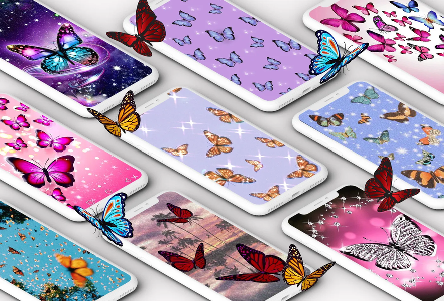 Butterflies Wallpaper - Girly - Image screenshot of android app