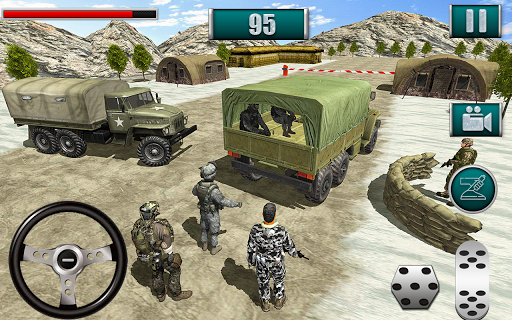 US Military Truck Driving Simulator: Army Trucker - عکس بازی موبایلی اندروید
