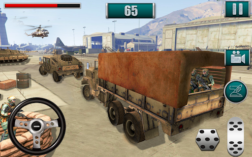 US Military Truck Driving Simulator: Army Trucker - Gameplay image of android game