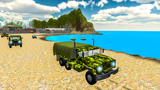 Offroad Army Truck Driving - Image screenshot of android app