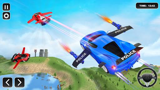 Flying Car Games 3D: Police - عکس بازی موبایلی اندروید