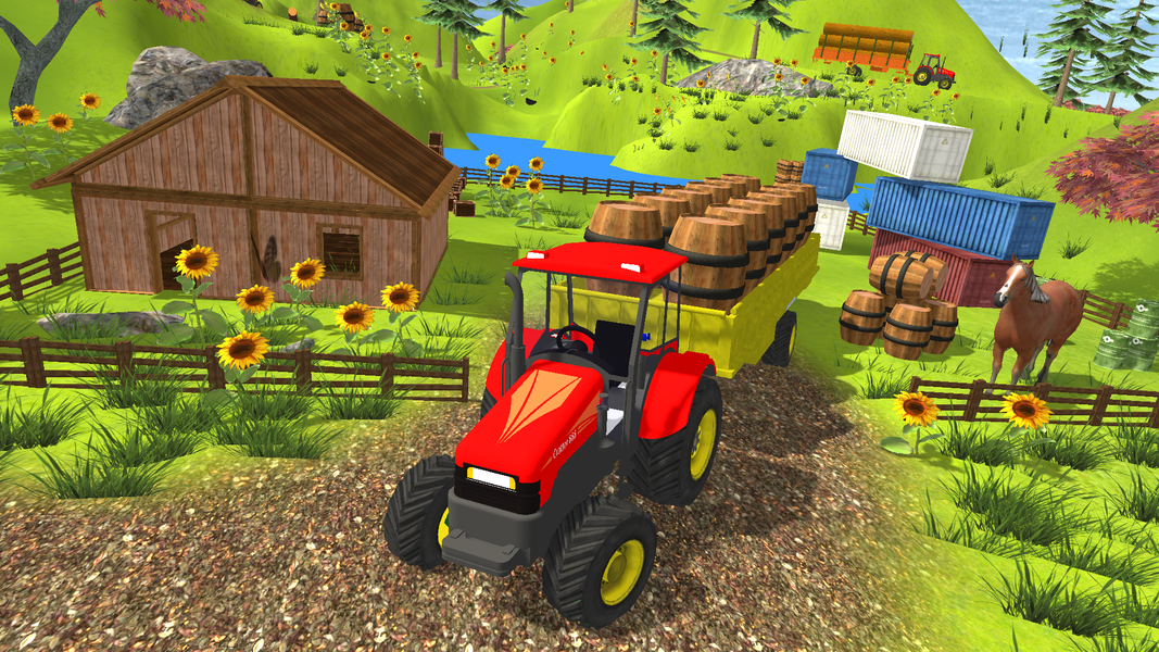 Indian Tractor Trolley Cargo - Gameplay image of android game