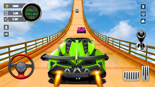 GT Cars Impossible Stunt Races - Gameplay image of android game