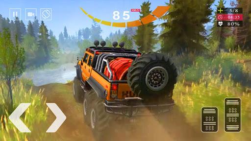 Jeep Simulator Game Hummer Car - Gameplay image of android game