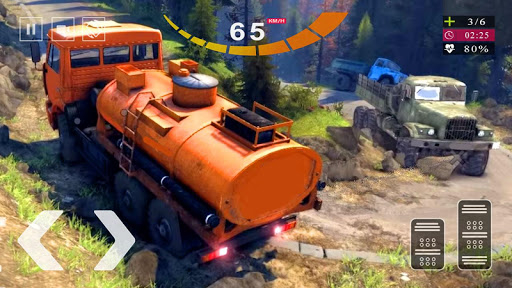 Oil Tanker Truck Games 2020 - US Truck Driver 2020 - Gameplay image of android game
