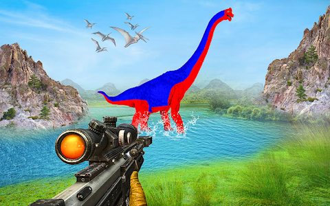 Dino Hunter 3D Hunting Games - Gameplay image of android game