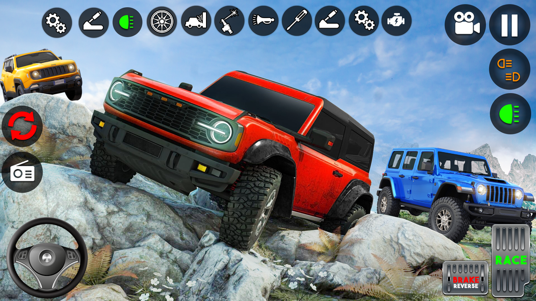 Off The Road-Offroad Car Drive - Gameplay image of android game