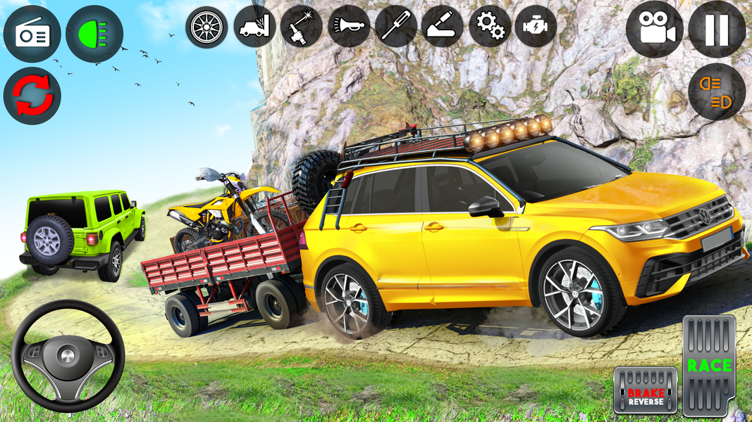 Offroad car driving simulator - عکس بازی موبایلی اندروید