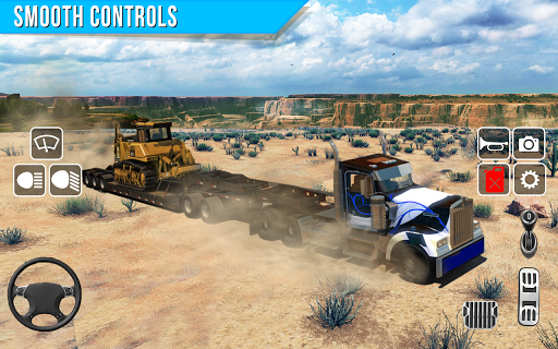 Offroad 4X4 Cargo Truck Driver - Gameplay image of android game