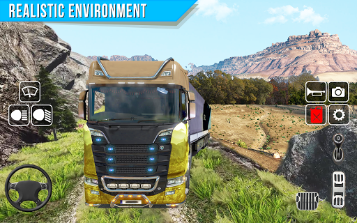 Offroad 4X4 Cargo Truck Driver - Gameplay image of android game