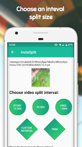 InstaSplit: video splitter for story, feed & more - Image screenshot of android app