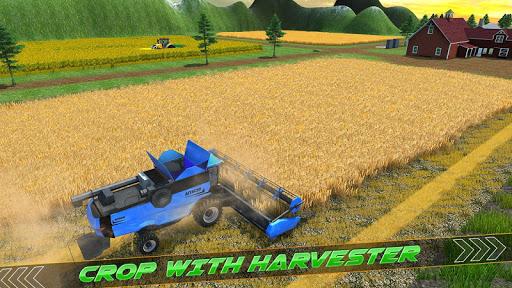 Village Driving Tractor Games - Gameplay image of android game