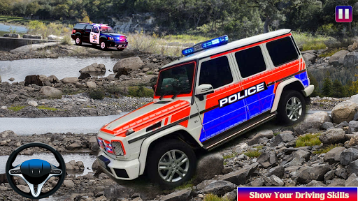 Offroad Police Car Chase Game - Gameplay image of android game