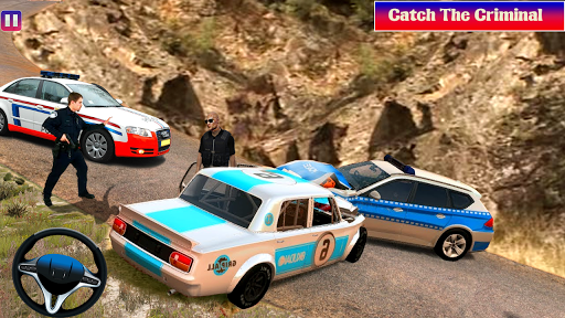 Offroad Police Car Chase Game - Gameplay image of android game