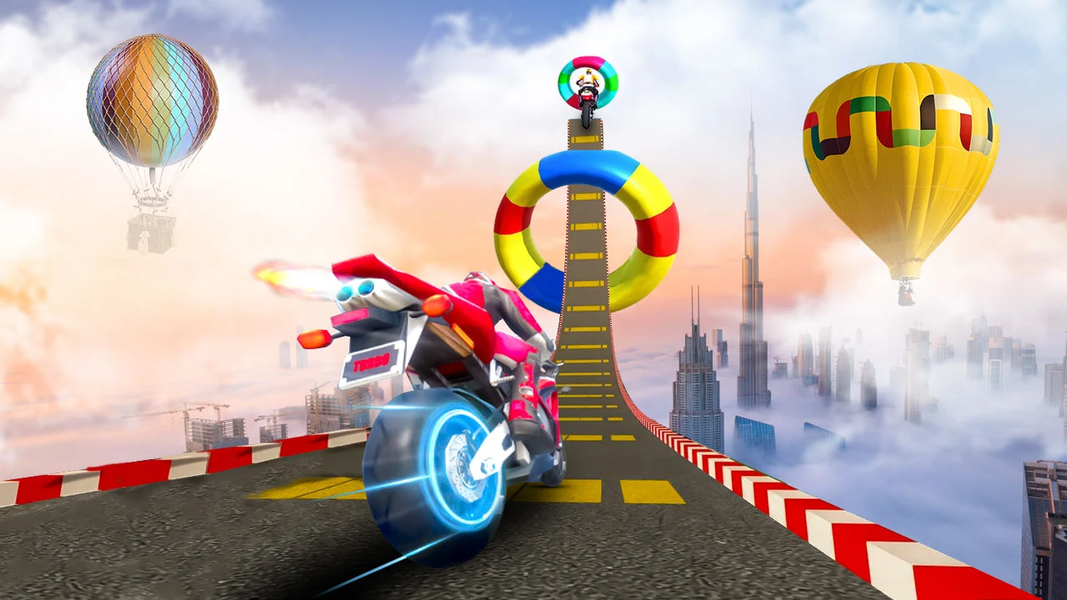 Bike Driving Simulator Game 3D - Gameplay image of android game