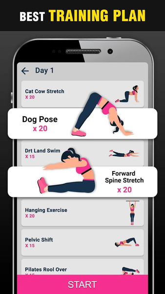 Height Increase Exercises App - عکس برنامه موبایلی اندروید