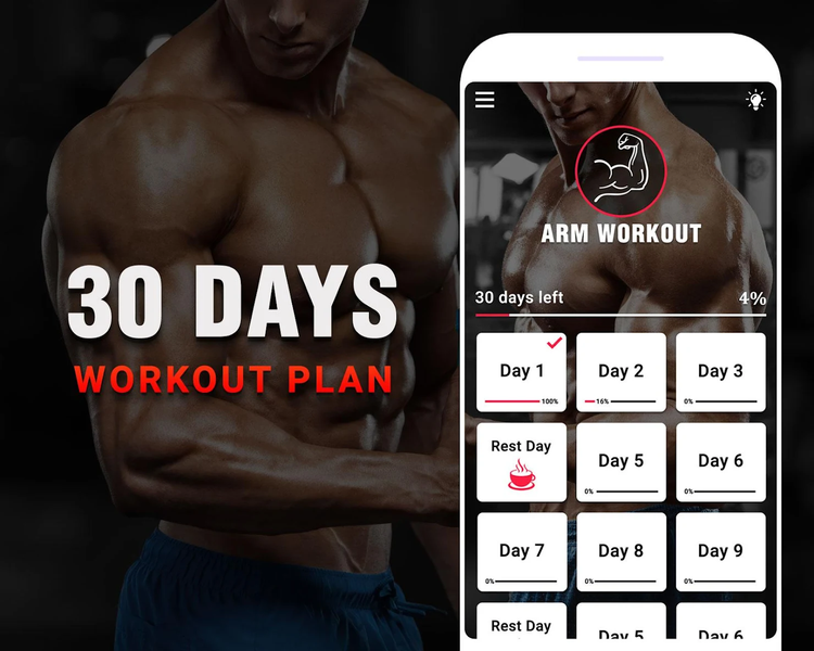 Arm Workouts - Strong Biceps at Home - Image screenshot of android app