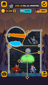 Rescue Hero: Pull The Pin - Gameplay image of android game