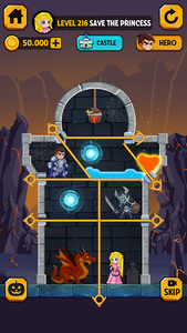 Rescue Hero: Pull The Pin - Gameplay image of android game