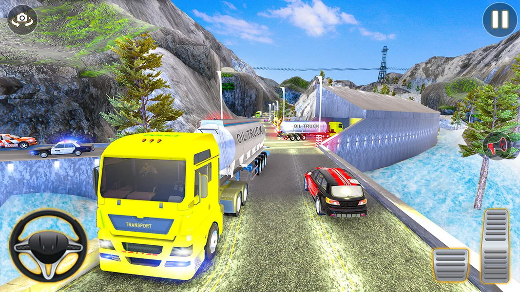 US Oil Tanker Transport Game - Gameplay image of android game