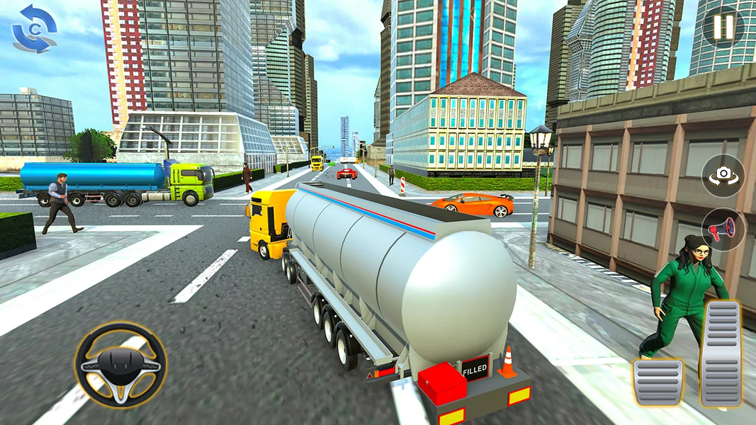 US Oil Tanker Transport Game - Gameplay image of android game