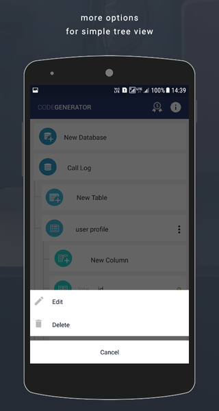 Code Generator - Image screenshot of android app