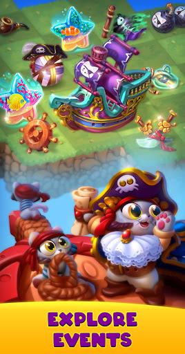 Merge Cats: Magic games - Gameplay image of android game