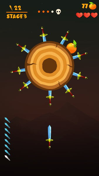 Knife Shooter: Throw & Hit - Gameplay image of android game
