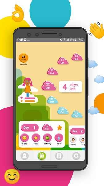 Oky  Period Tracker App - عکس برنامه موبایلی اندروید
