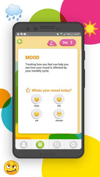 Oky  Period Tracker App - عکس برنامه موبایلی اندروید