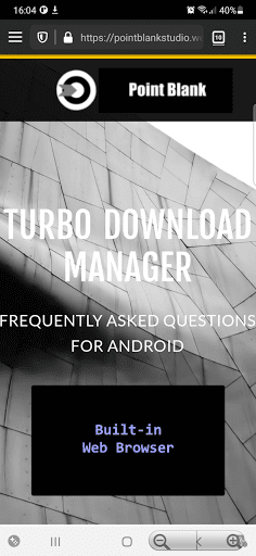 Turbo Download Manager - عکس برنامه موبایلی اندروید