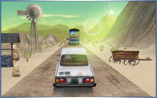 Old Classic Car Race Simulator - Gameplay image of android game