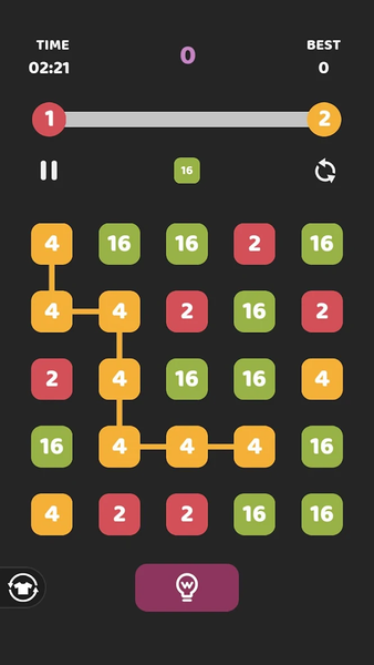 Merge Numbers - Gameplay image of android game