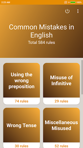 Common Mistakes in English - Image screenshot of android app