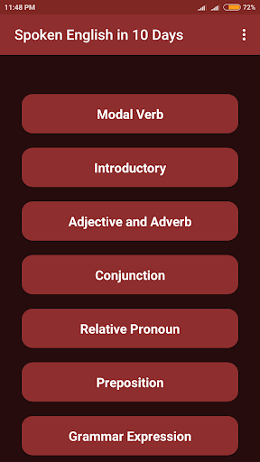 Spoken english in 10 days - Image screenshot of android app
