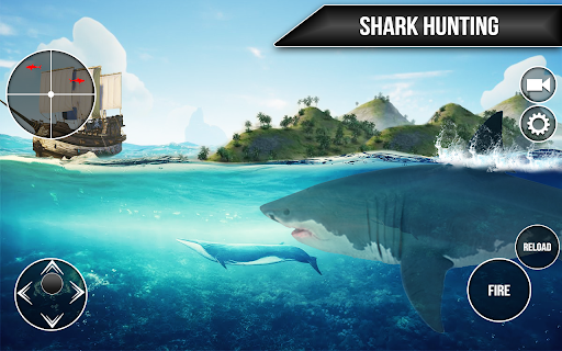 Wild Shark Fish Hunting game - عکس بازی موبایلی اندروید