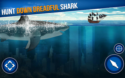 Shark Hunter Spearfishing Game - Gameplay image of android game