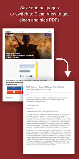 Web to PDF Converter - عکس برنامه موبایلی اندروید