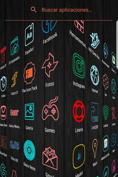 Color lines - Icon Pack - Image screenshot of android app