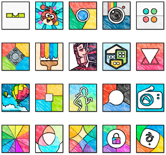 WhatsArt - Icon Pack - Image screenshot of android app