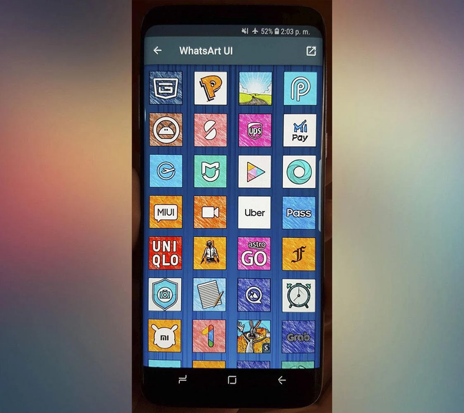 WhatsArt - Icon Pack - Image screenshot of android app