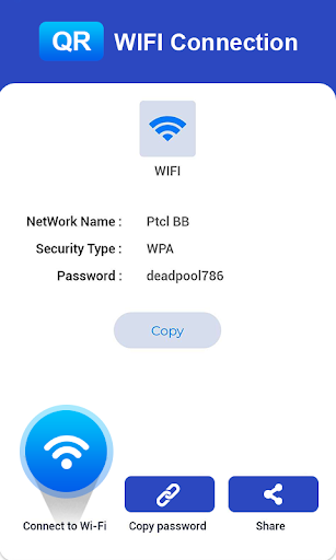 WiFi QR Code Scanner: QR Code Generator Lite - Image screenshot of android app